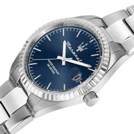 Orologio da uomo Maserati Competizione in acciaio inossidabile quadrante blu al quarzo R8853100029 100M