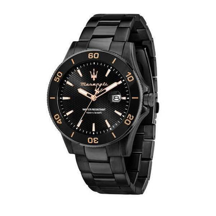 Orologio da uomo Maserati Competizione in acciaio inossidabile quadrante nero al quarzo R8853100035 100M