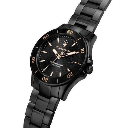 Orologio da uomo Maserati Competizione in acciaio inossidabile quadrante nero al quarzo R8853100035 100M