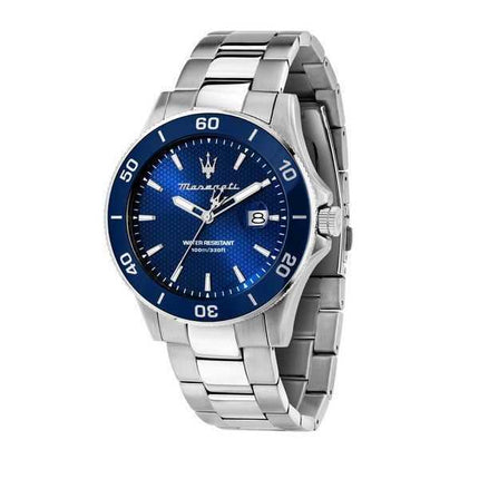 Orologio da uomo Maserati Competizione in acciaio inossidabile quadrante blu al quarzo R8853100036 100M