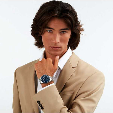 Orologio da uomo Maserati Competizione in acciaio inossidabile quadrante blu al quarzo R8853100036 100M