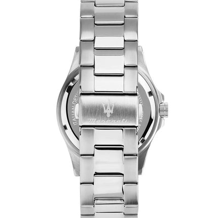 Orologio da uomo Maserati Competizione in acciaio inossidabile con quadrante verde sunray al quarzo R8853100038 100M