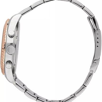 Orologio da uomo Maserati Competition Two Tone in acciaio inossidabile con quadrante blu Sunray al quarzo R8853100040 100M
