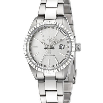 Orologio da donna Maserati Competizione in acciaio inossidabile con quadrante argentato al quarzo R8853100503 100M