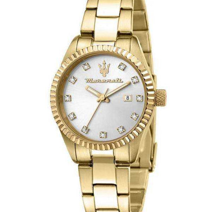 Maserati Competizione Orologio da donna al quarzo in acciaio inossidabile color oro R8853100506 100M