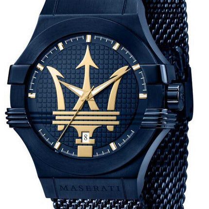 Orologio Maserati Blue Edition quadrante blu in acciaio inossidabile al quarzo R8853108008 100M da uomo