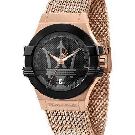 Orologio da uomo Maserati Potenza quadrante nero al quarzo R8853108009 100M