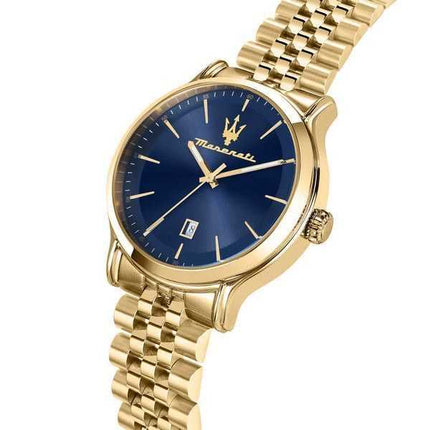 Orologio da uomo Maserati Epoca in edizione limitata in acciaio inossidabile quadrante nero al quarzo R8853118023 100M