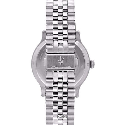 Maserati Epoca in acciaio inossidabile quadrante nero sunray al quarzo R8853118029 100M orologio da uomo con bracciale extra