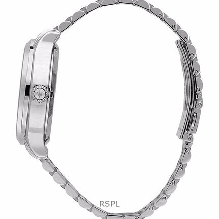 Maserati Epoca in acciaio inossidabile quadrante nero sunray al quarzo R8853118029 100M orologio da uomo con bracciale extra
