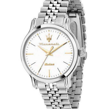 Orologio da donna Maserati Epoca in acciaio inossidabile con quadrante bianco al quarzo R8853118519 100M