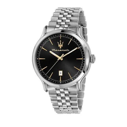Orologio da coppia Maserati Epoca in acciaio inossidabile con quadrante nero al quarzo R8853118523