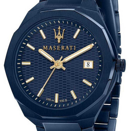 Orologio Maserati Blue Edition quadrante blu in acciaio inossidabile al quarzo R8853141001 100M da uomo