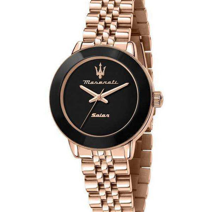 Orologio da donna Maserati Successo Solar quadrante nero Quartz R8853145513