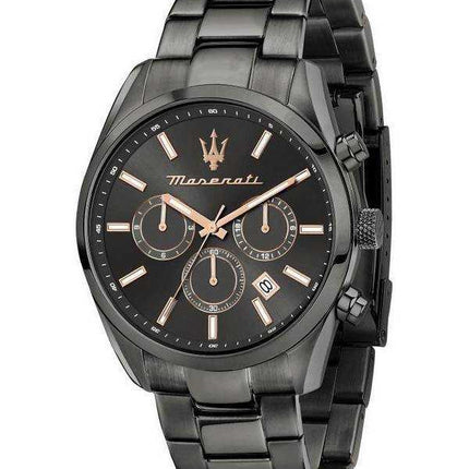 Orologio da uomo Maserati Attrazione cronografo acciaio inossidabile quadrante nero quarzo R8853151001