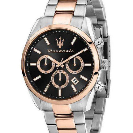 Orologio da uomo Maserati Successo Two Tone in acciaio inossidabile quadrante bianco solare R8853151002