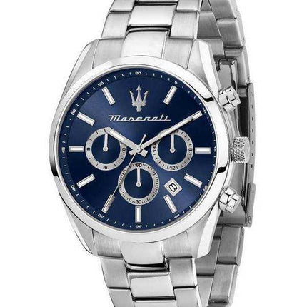 Orologio da uomo Maserati Attrazione cronografo acciaio inossidabile quadrante blu quarzo R8853151005
