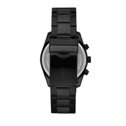 Orologio da uomo Maserati Attrazione in edizione limitata, cronografo, acciaio inossidabile, quadrante nero, quarzo R8853151009