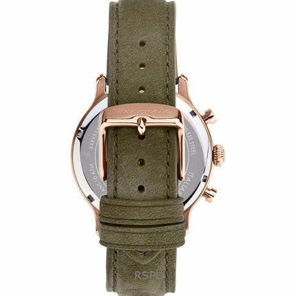 Maserati Epoca Cronografo Cinturino in Pelle Quadrante Beige Quarzo R8871633007 100M Orologio da Uomo