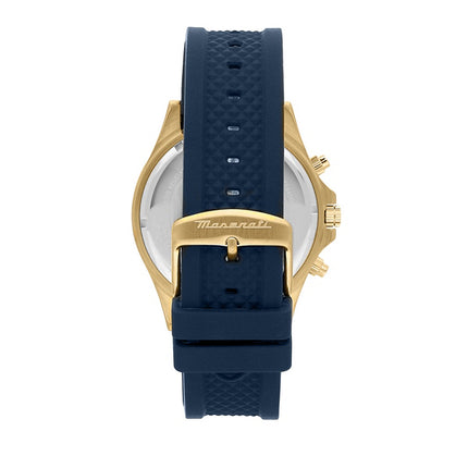 Maserati Sfida Chronograph Blue Sunray Dial Quartz R8871640004 100M Orologio da uomo