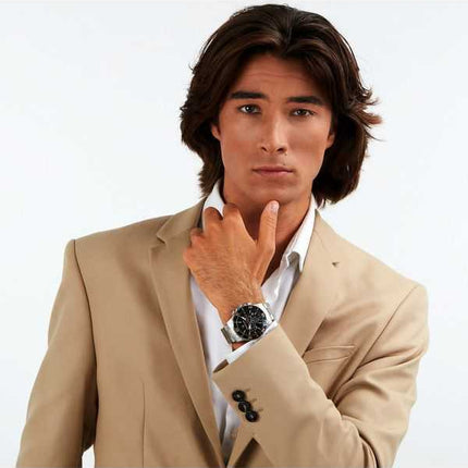 Orologio da uomo Maserati Competizione cronografo in acciaio inossidabile quadrante nero al quarzo R8873600003 100M