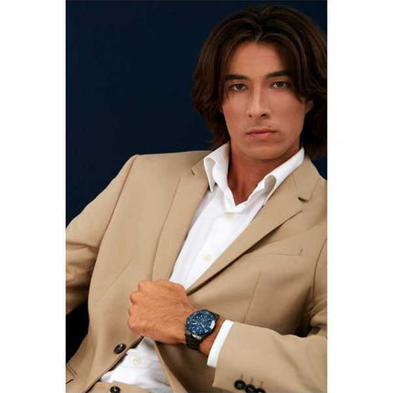 Orologio da uomo Maserati Competizione cronografo in acciaio inossidabile quadrante blu al quarzo R8873600005 100M