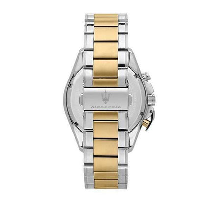 Orologio da uomo Maserati Traguardo in edizione limitata cronografo bicolore in acciaio inossidabile quadrante blu al quarzo R88