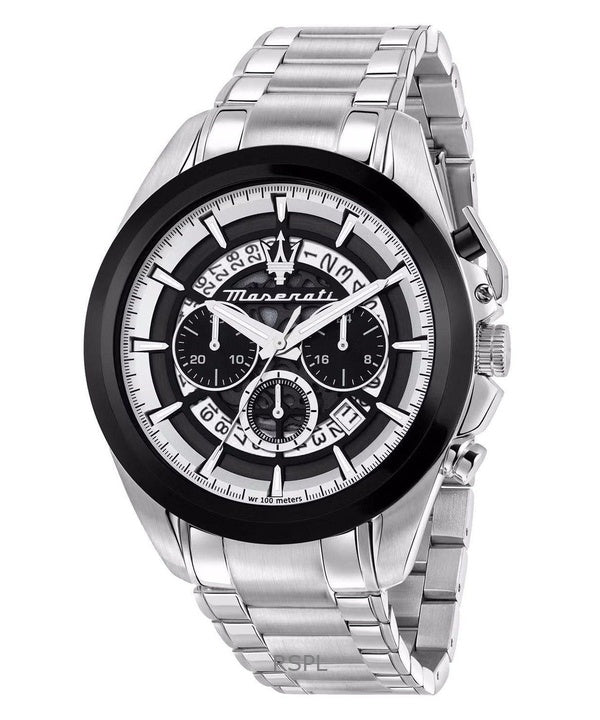 Maserati Traguardo Cronografo Acciaio Inox Quadrante Scheletrato Multicolore Quarzo R8873612059 100M Orologio da Uomo