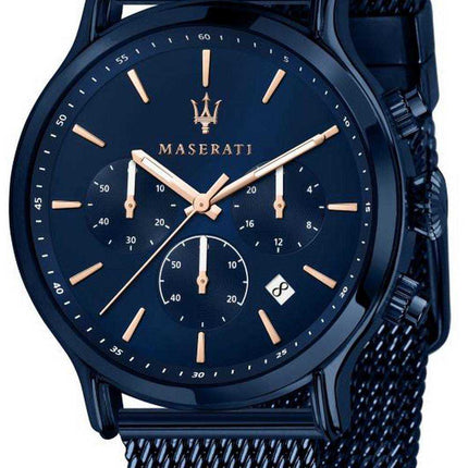 Maserati Blue Edition Chronograph Blue Dial Quartz R8873618010 Orologio da uomo 100M
