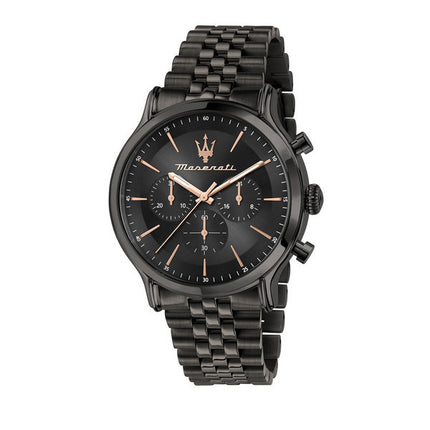 Orologio da uomo Maserati Epoca edizione limitata cronografo in acciaio inossidabile quadrante nero al quarzo R8873618019 100M