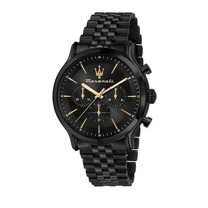 Orologio da uomo Maserati Epoca edizione limitata cronografo in acciaio inossidabile quadrante nero al quarzo R8873618020 100M