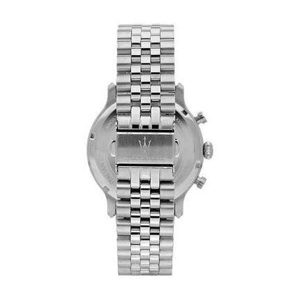 Orologio da uomo Maserati Epoca edizione limitata cronografo in acciaio inossidabile quadrante nero al quarzo R8873618029 100M