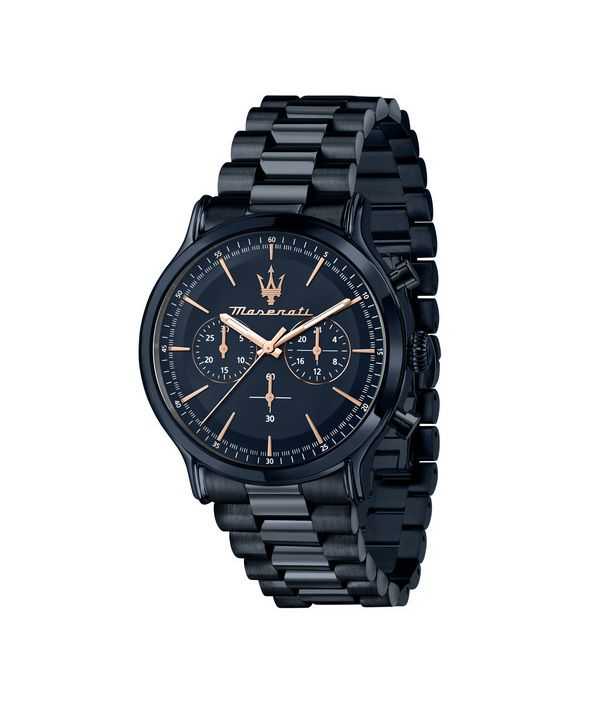 Orologio da uomo Maserati Successo Lifestyle Blue Edition cronografo in acciaio inossidabile quadrante blu al quarzo R8873618032