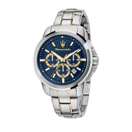 Orologio da uomo Maserati Successo cronografo in acciaio inossidabile quadrante blu al quarzo R8873621016