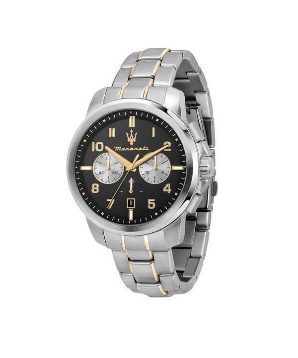 Orologio da uomo Maserati Successo cronografo in edizione limitata in acciaio inossidabile quadrante nero al quarzo R8873621028