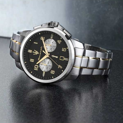 Orologio da uomo Maserati Successo cronografo in edizione limitata in acciaio inossidabile quadrante nero al quarzo R8873621028