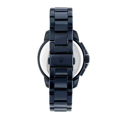 Orologio da uomo Maserati Successo cronografo in acciaio inossidabile quadrante blu al quarzo R8873621040