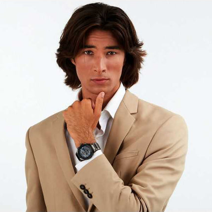 Orologio da uomo Maserati Stile Cronografo in acciaio inossidabile quadrante scheletrato blu al quarzo R8873642012 100M