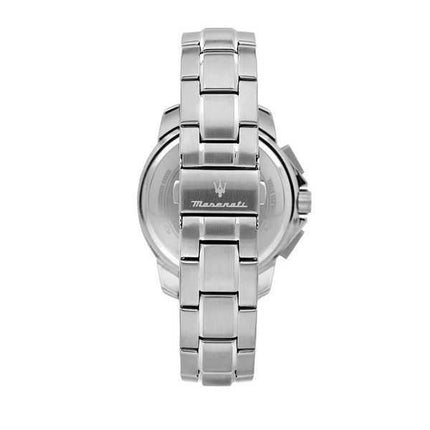 Orologio da uomo Maserati Successo in edizione limitata, cronografo in acciaio inossidabile con quadrante nero solare R887364500
