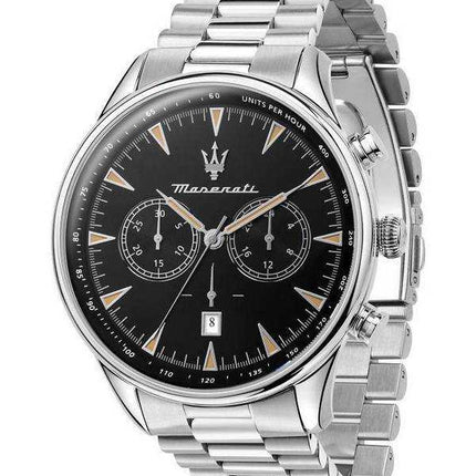 Maserati Tradizione Cronografo Quadrante Nero Quarzo R8873646004 100M Orologio Uomo