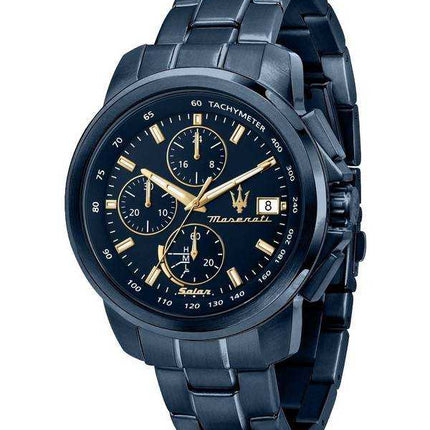 Orologio Maserati Cronografo Acciaio Quadrante Blu Solar R8873649002 Orologio da Uomo