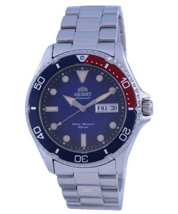 Orologio da uomo Orient Mako Kamasu quadrante blu automatico RA-AA0812L19B 200M da uomo