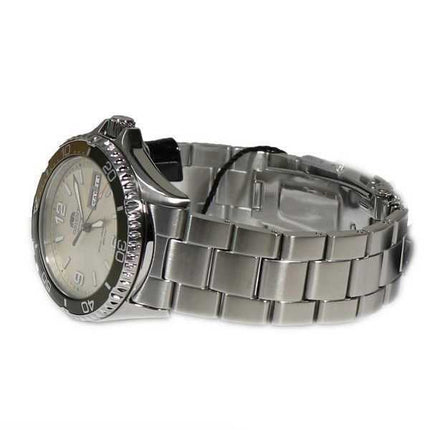 Orologio da uomo Orient Mako III Kamasu in acciaio inossidabile con quadrante argentato, automatico, subacqueo RA-AA0821S19B 200