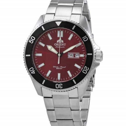 Orologio da uomo Orient Red Dial in acciaio inossidabile automatico RA-AA0915R19B 200M