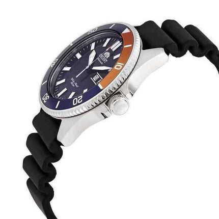 Orologio da uomo automatico con cinturino in silicone quadrante blu Orient RA-AA0916L19B 200M