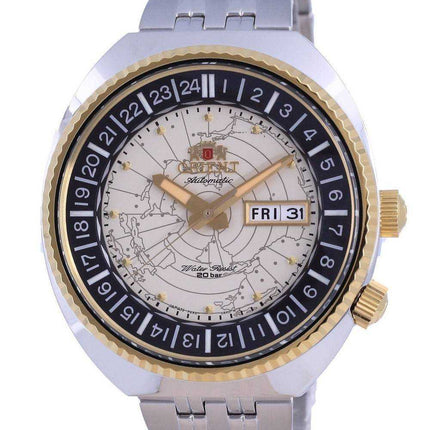 Orologio da uomo automatico RA-AA0E01S09C 200M di Orient World Map Revival Diver