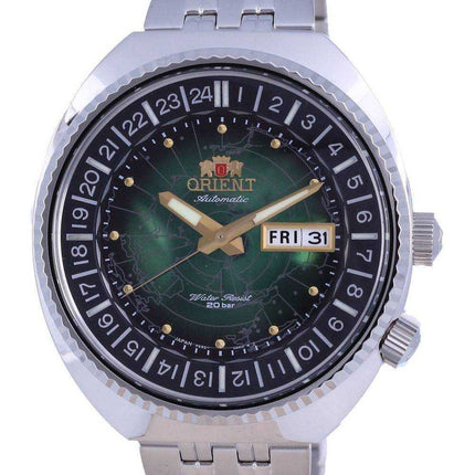 Orologio da uomo automatico RA-AA0E02E09C 200M di Orient World Map Revival Diver