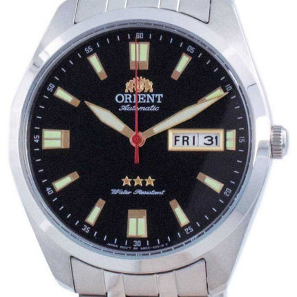 Orologio da uomo Orient Tri Star quadrante nero automatico RA-AB0017B19B