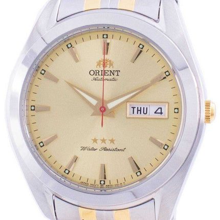 Orologio da uomo Orient Tri Star Dual Tone Gold Dial Automatic RA-AB0030G19B