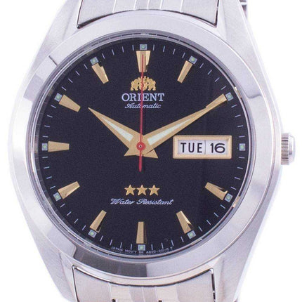 Orologio da uomo Orient Tri Star quadrante nero automatico RA-AB0032B19B